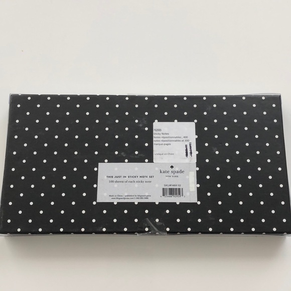 Kate Spade This Just In Sticky Note Box Set - Picture 2 of 2